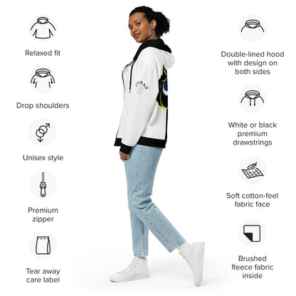 Unisex zip hoodie-Fete Massive