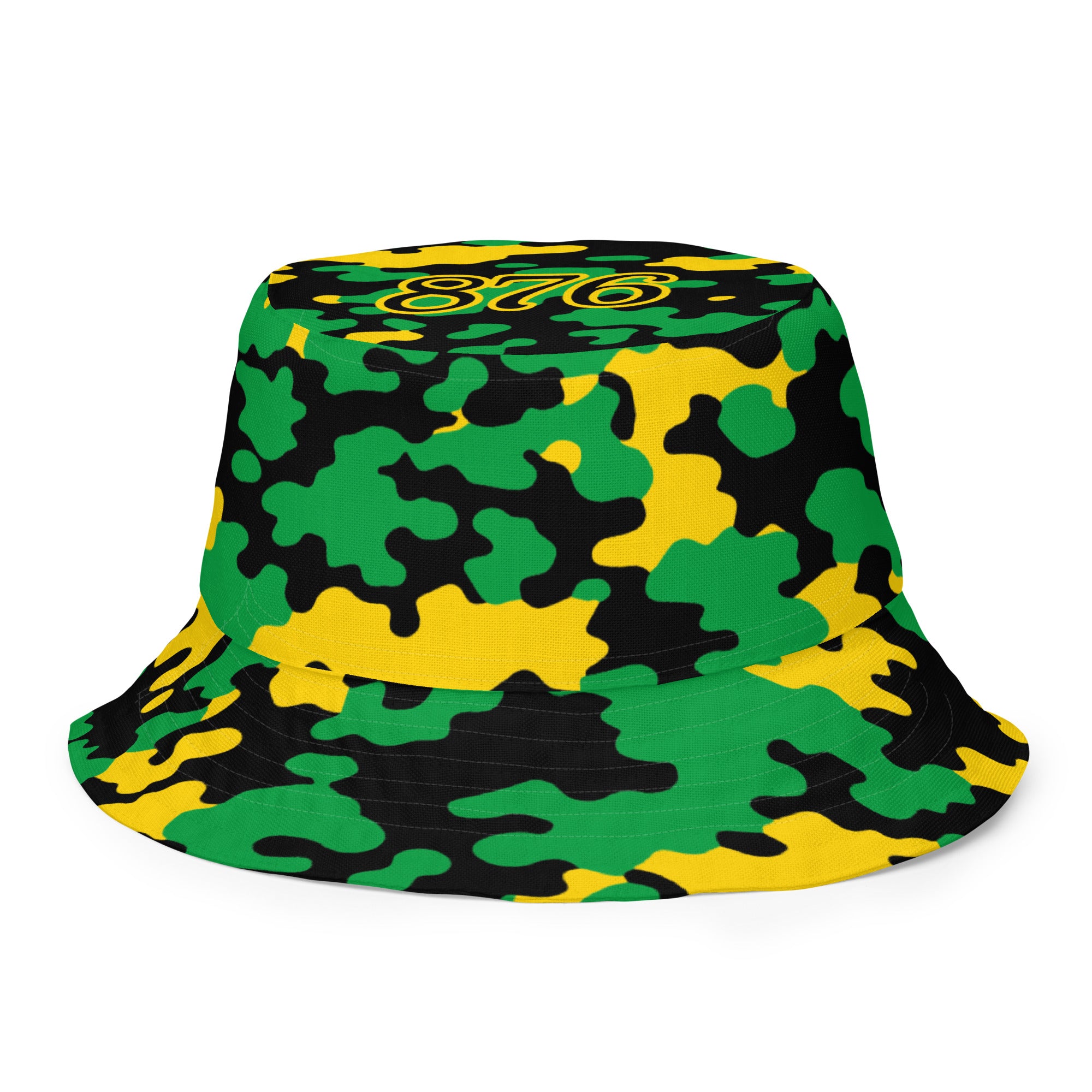Jamaica CAMO Reversible bucket hat-Fete Massive