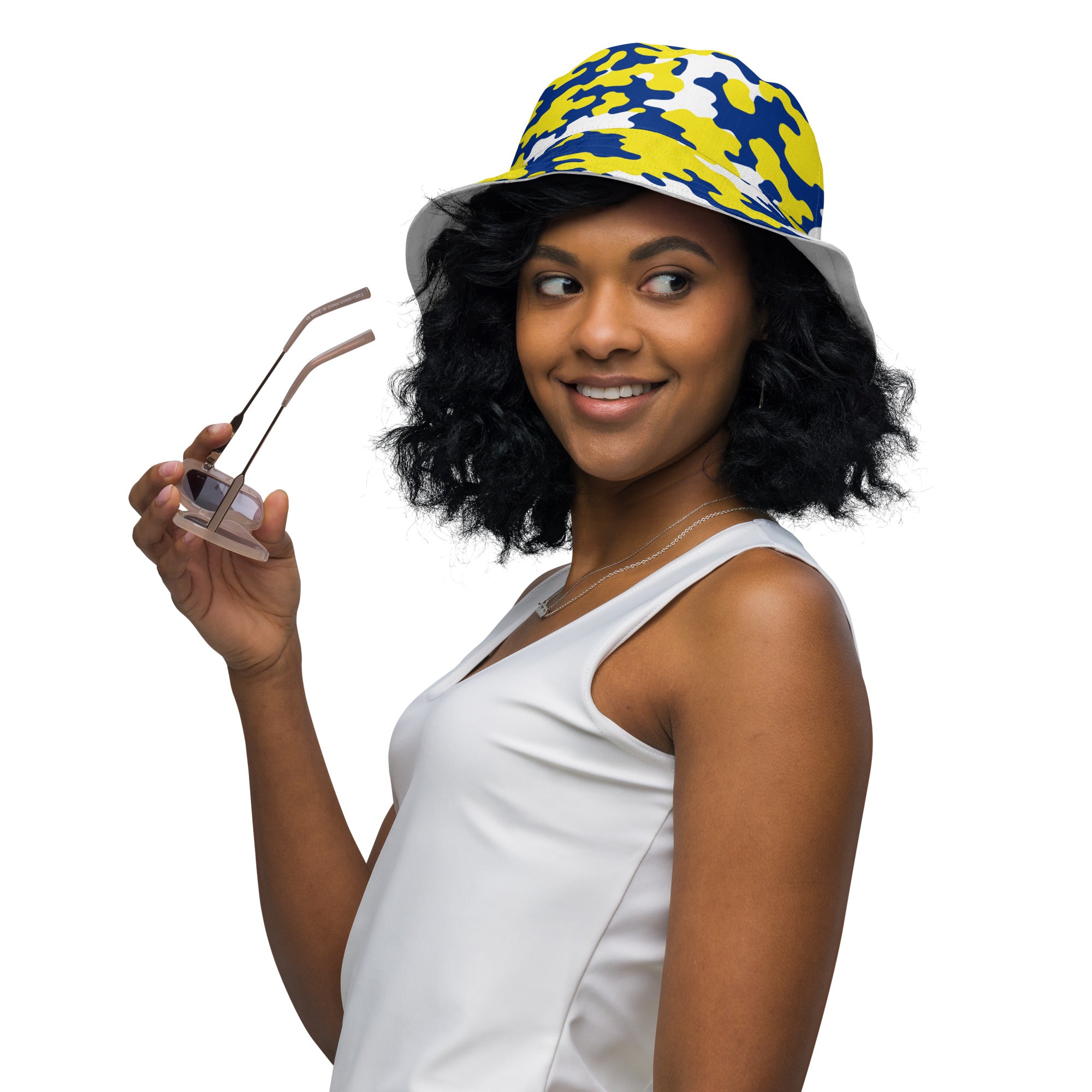 Curacao CAMO Reversible bucket hat-Fete Massive