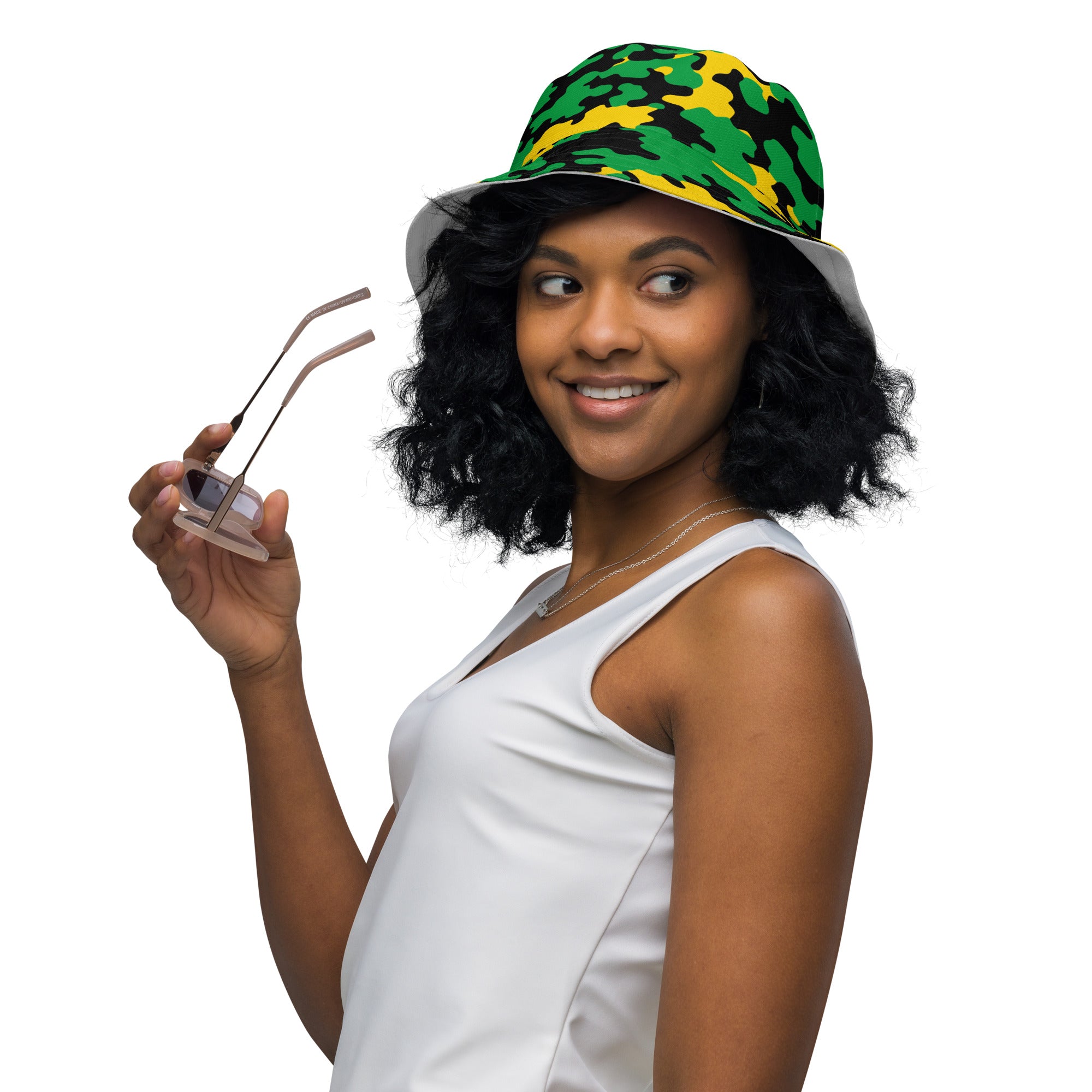 Jamaica CAMO Reversible bucket hat-Fete Massive