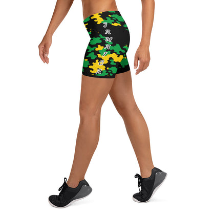 Jamaica CAMO Shorts-Fete Massive