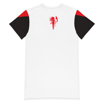 Martinique T-shirt dress (White)-Fete Massive