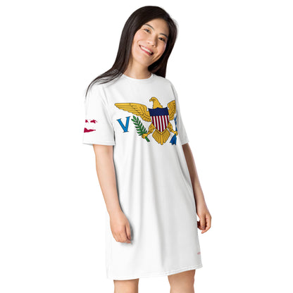 Virgin Islands T-shirt dress-Fete Massive