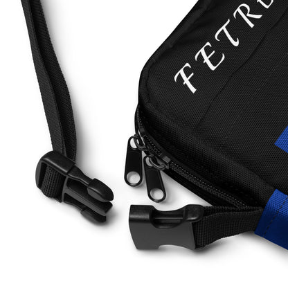 Barbados Utility crossbody bag (Blue Trim)-Fete Massive