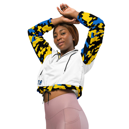 Fetren CAMO Jacket (St. Lucia Women’s cropped windbreaker)-Fete Massive