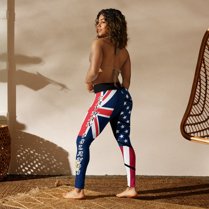 Cayman Islands USA Yoga Leggings-Fete Massive
