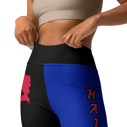 Haiti USA Yoga Leggings-Fete Massive