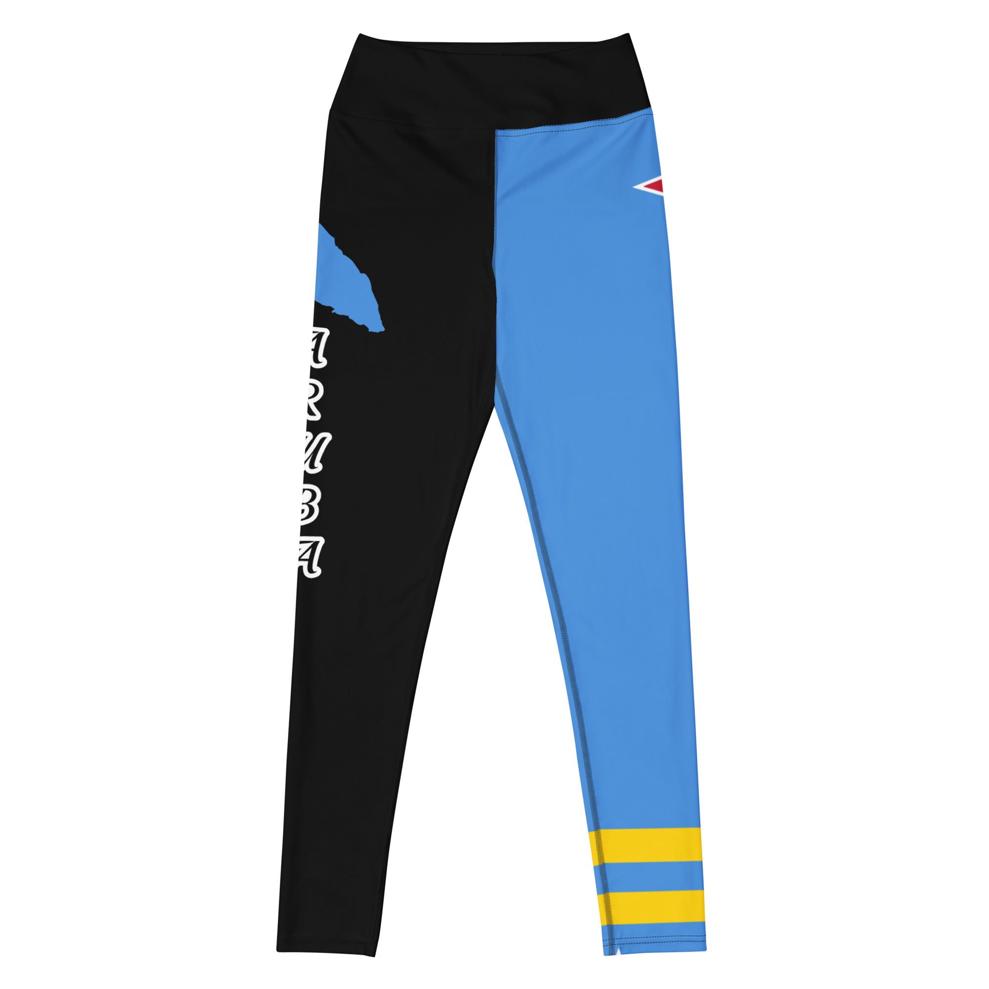 Aruba Flag Yoga Leggings-Fete Massive