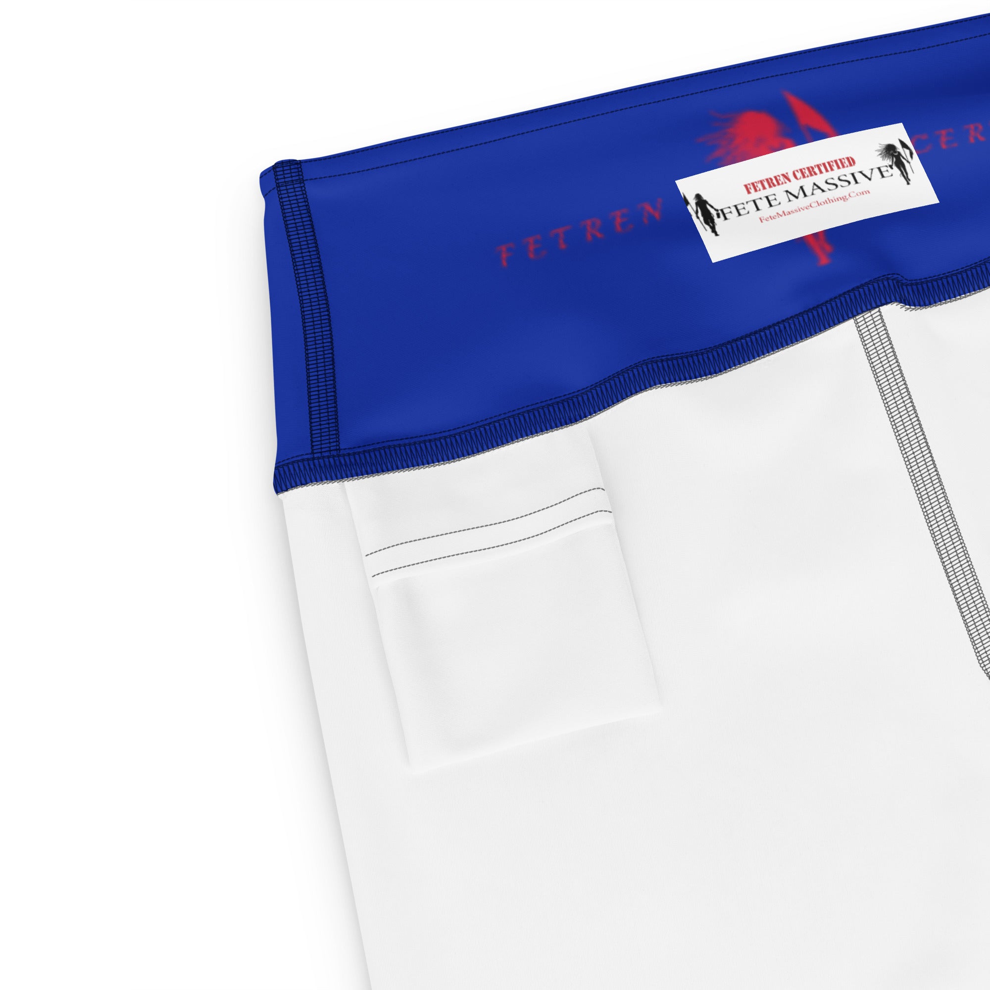Haiti Flag Yoga Leggings-Fete Massive