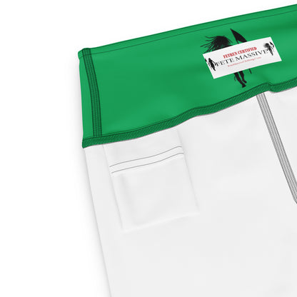 Martinique Yoga Leggings (Green Flag)-Fete Massive