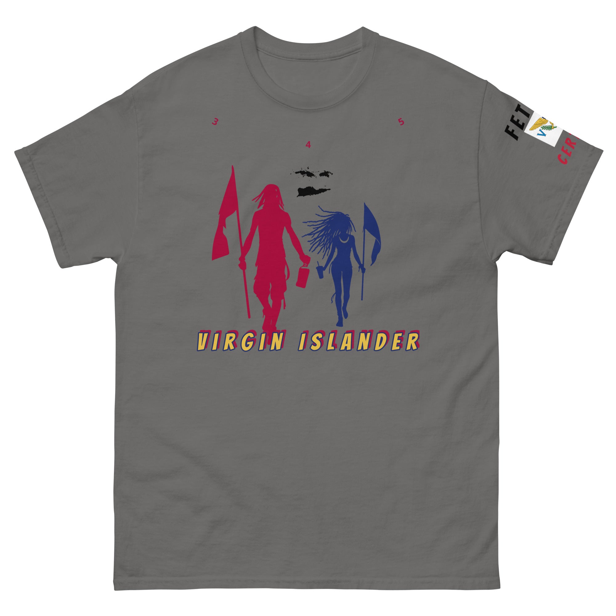 Virgin Islands Flag Mon/Gyal Tee-Fete Massive