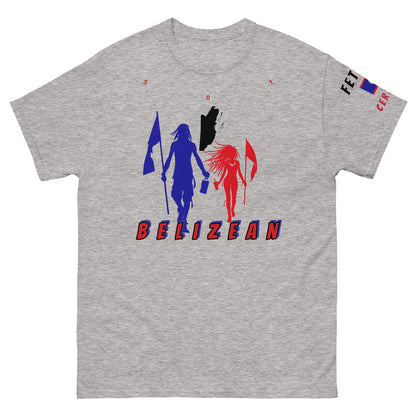 Belize Flag Mon/Gyal tee-Fete Massive