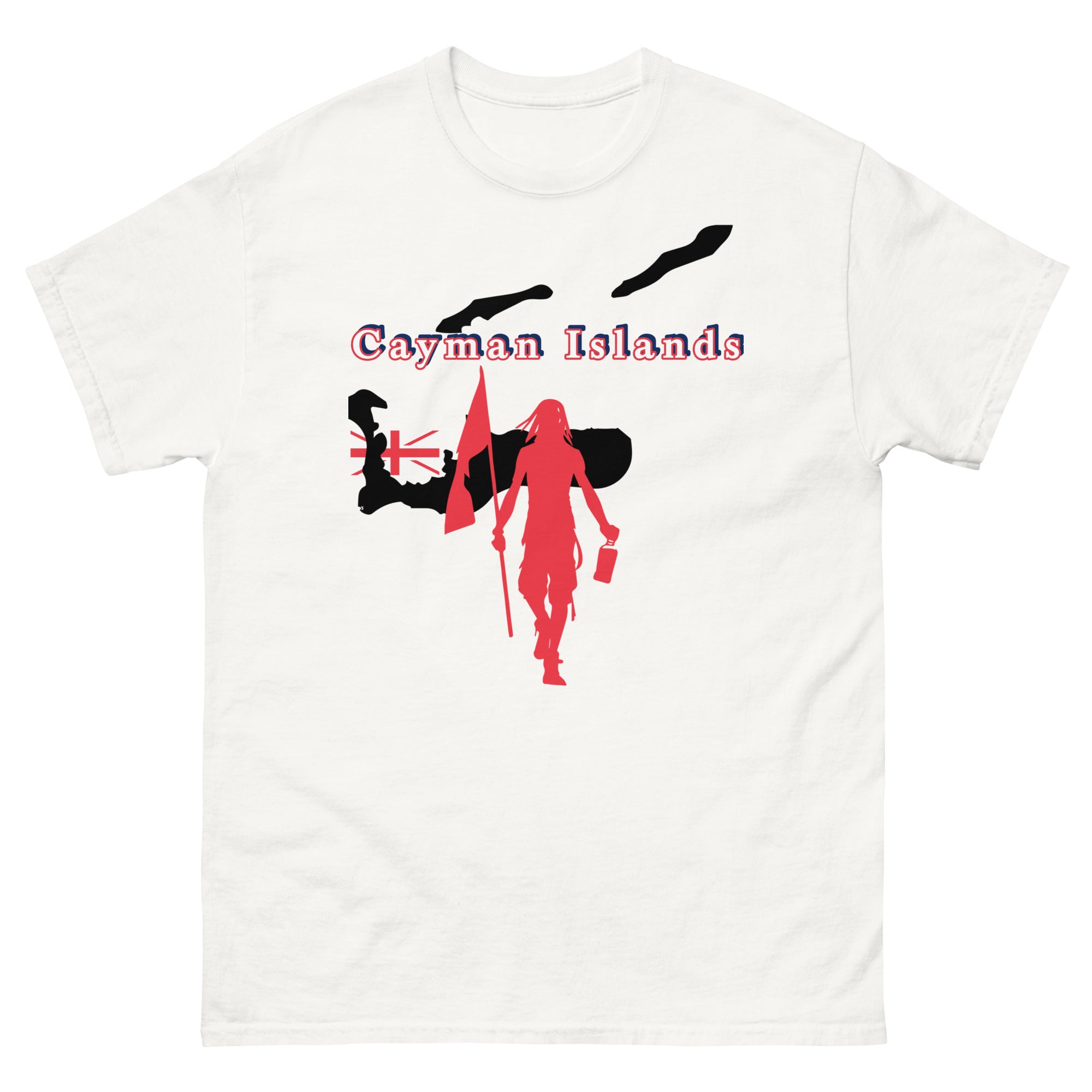 Cayman Islands Island Tee with Flag Mon-Fete Massive