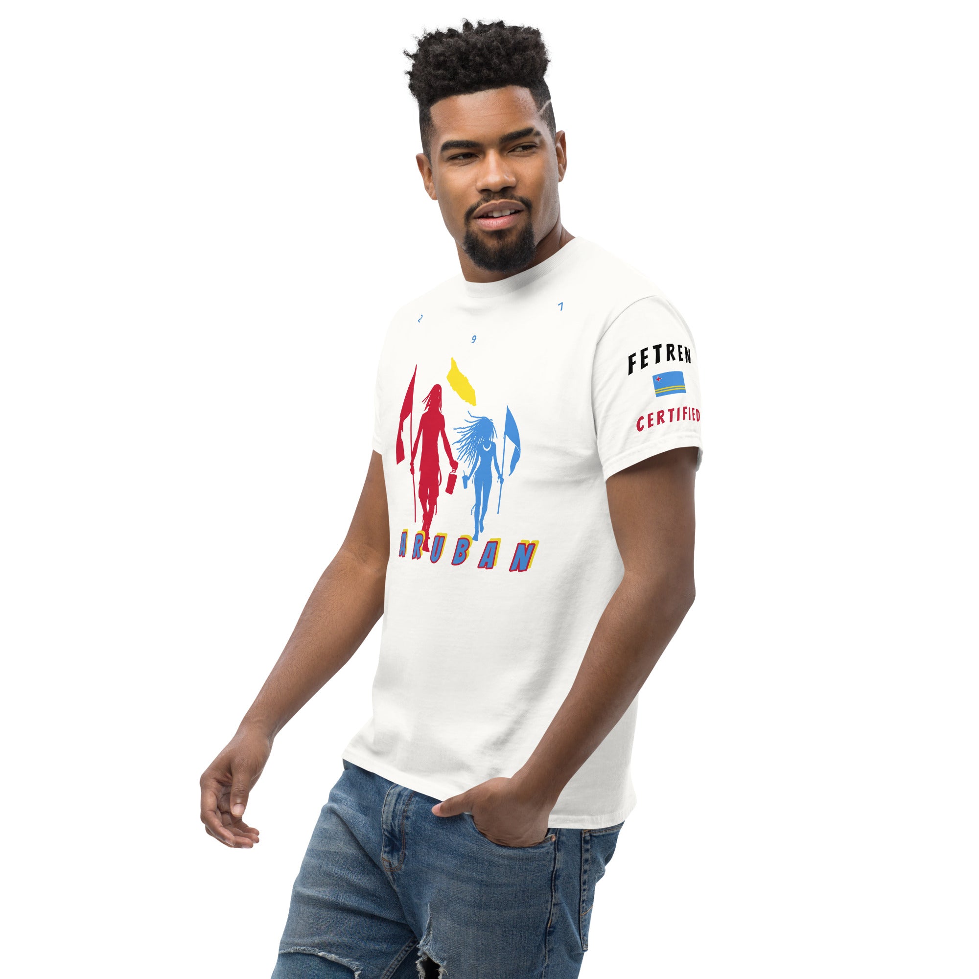 Aruba Flag Mon/Gyal tee-Fete Massive
