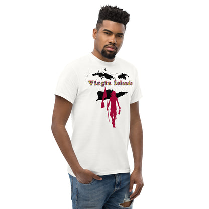 Virgin Islands Island Tee with Flag Mon-Fete Massive