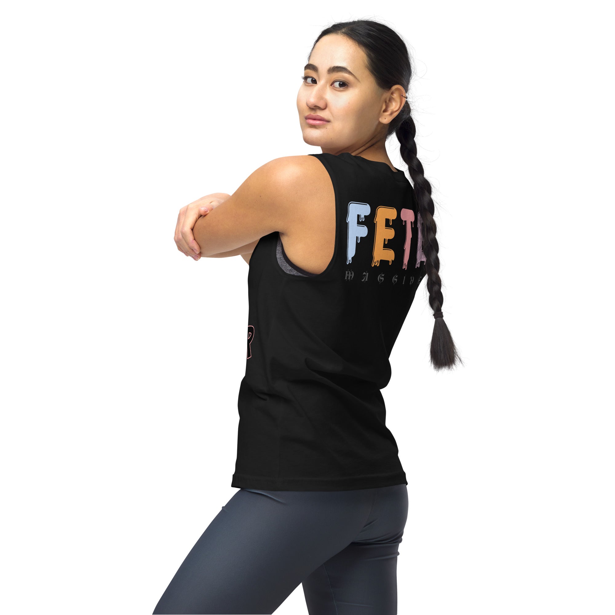 Paint & Powder Unisex Muscle Shirt-Fete Massive