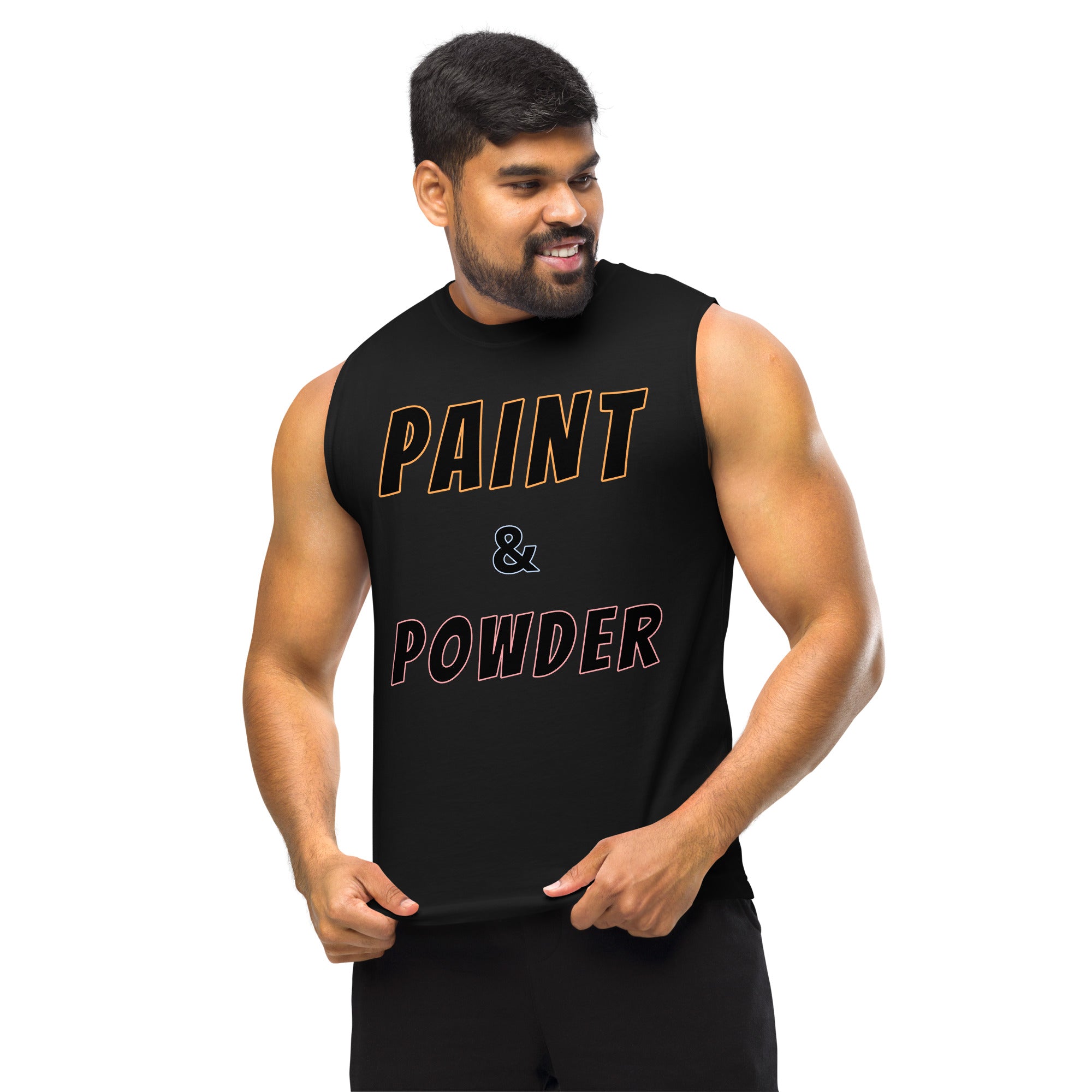 Paint & Powder Unisex Muscle Shirt-Fete Massive