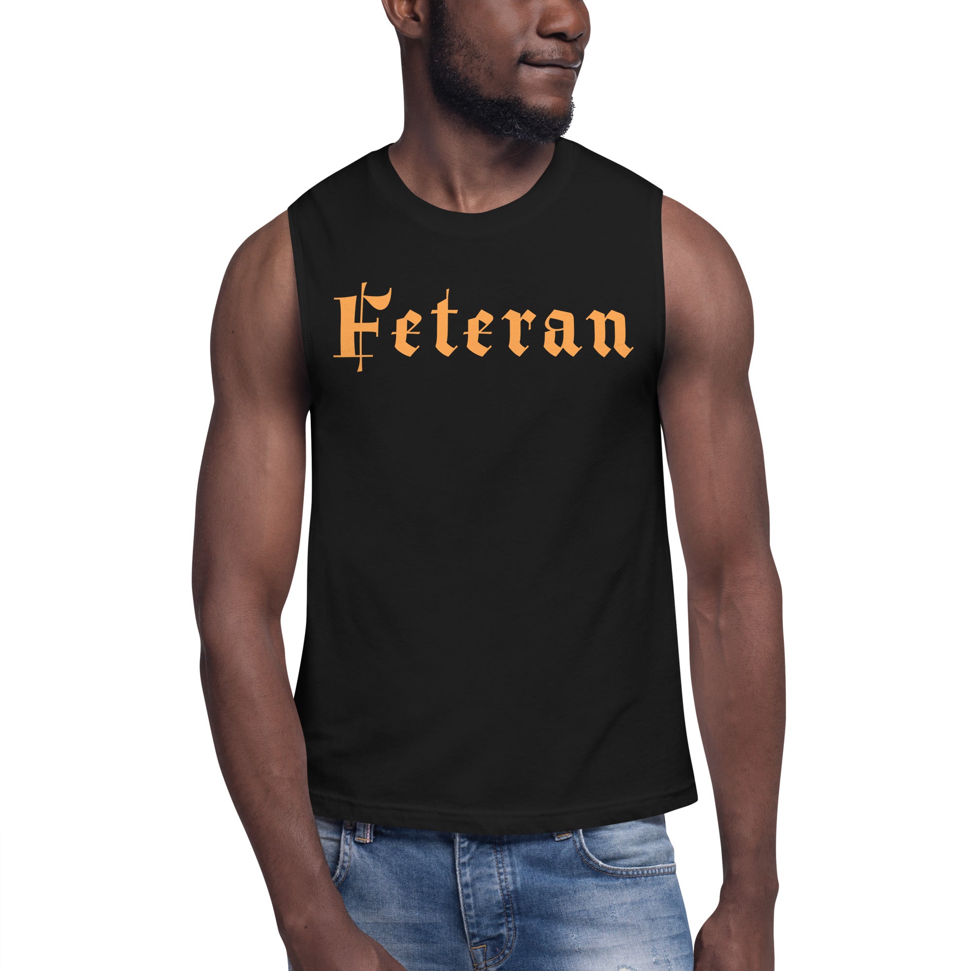 Feteran (light orange) Muscle Shirt-Fete Massive