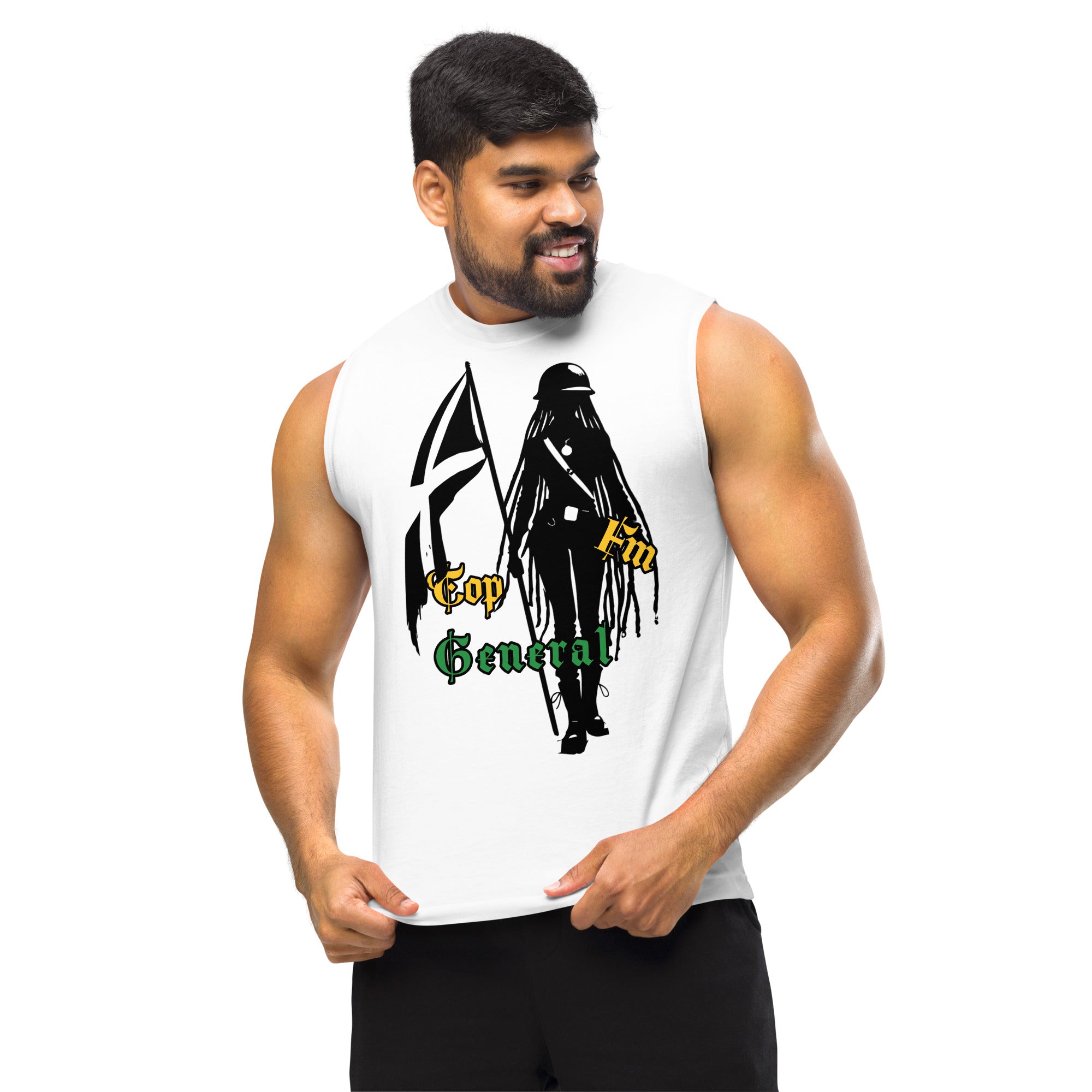 Top General Soca Junkee Muscle Shirt (Unisex)-Fete Massive