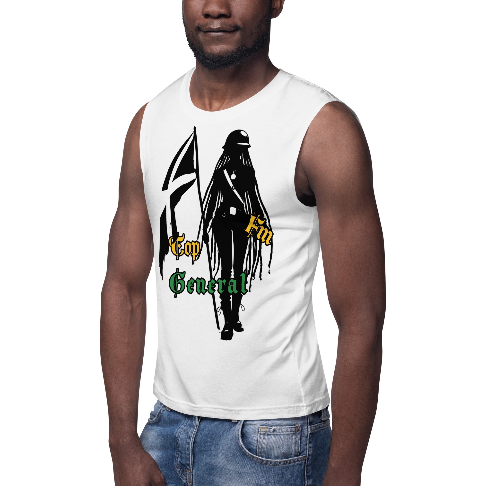 Top General Soca Junkee Muscle Shirt (Unisex)-Fete Massive